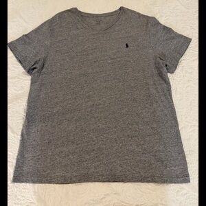 Polo Ralph Lauren Men’s V-neck Short Sleeve T-shirt Top Gray XL